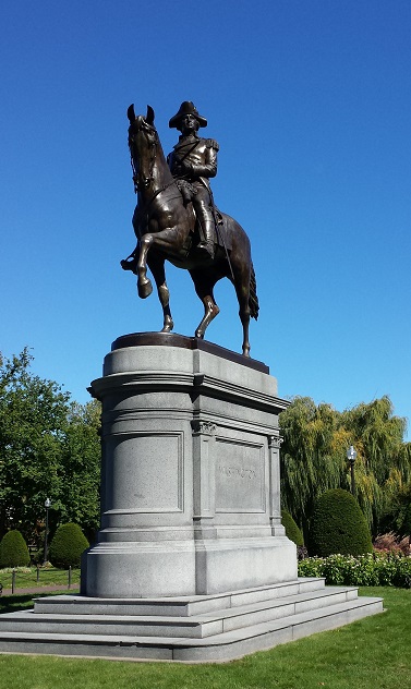 Standbeeld George Washington, in Boston Common